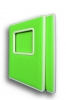 Корка "Rectangle"/"Прямоугольник", Green (зеленый)