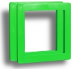 Корка-рамка пластиковая, Green / зеленая