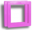 Корка-рамка пластиковая,  Magenta / розовая